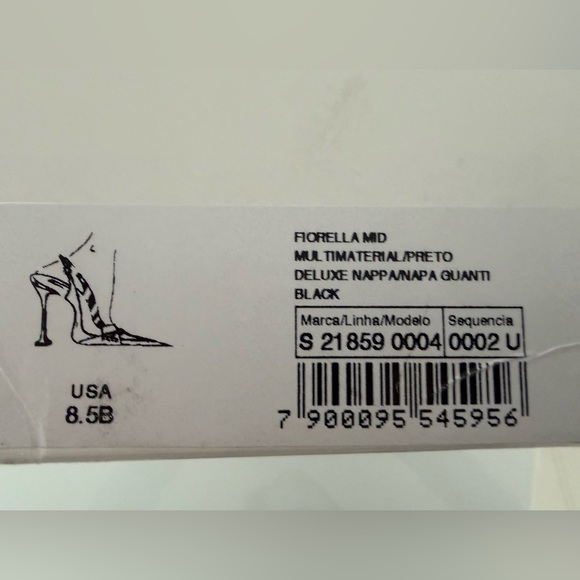 SCHUTZ Fiorella Black Leather Pump | Size 8.5 New in Box - Picture 8 of 9